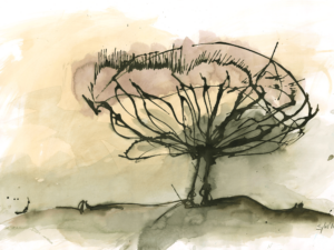 Kunst "Drachenbaum "von Sybs Bauer