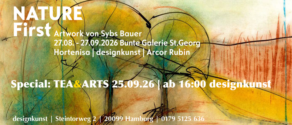 nature first Ausstellung mit artwork von Sybs Bauer